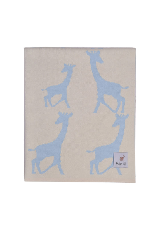 100% Cotton Knit Blanket โ Giraffes